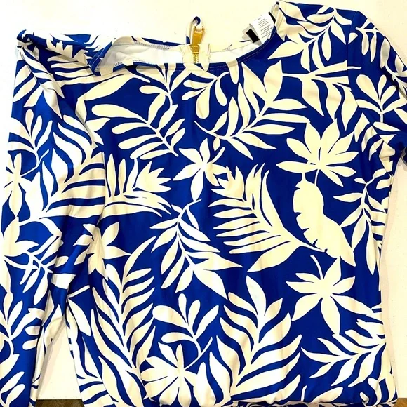 Kate Spade blue berry Rashguard Swimsuit - Picture 3 of 7